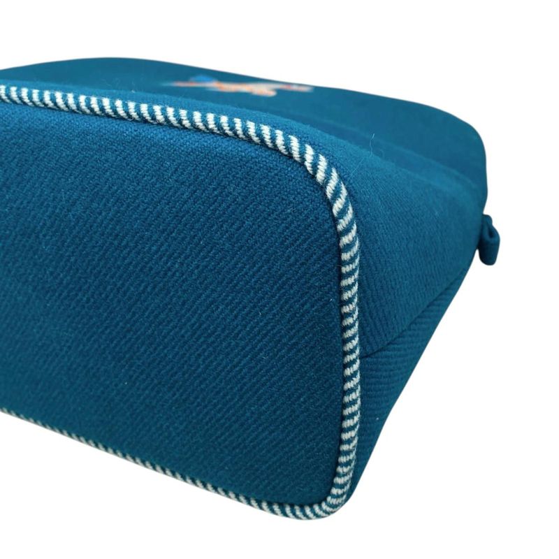 Hermes Pouch Bolide Animo Natte 01 Cotton Blue Pan Blue Bread