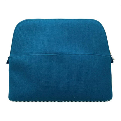 Hermes Pouch Bolide Animo Natte 01 Cotton Blue Pan Blue Bread