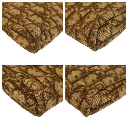 Dior Trotter Beige Brown Gold Clutch