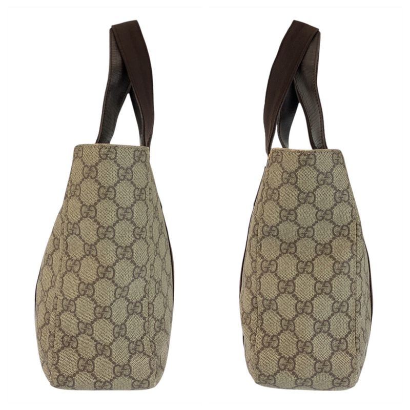 Gucci Beige Brown GG Supreme Canvas Tote