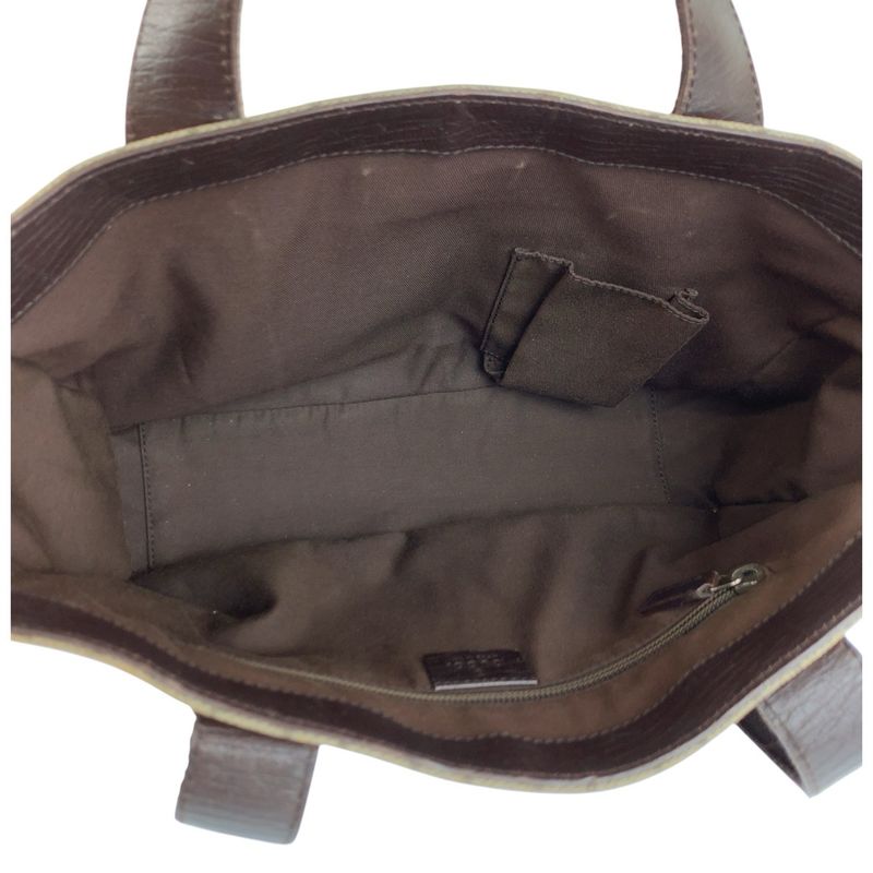 Gucci Beige Brown GG Supreme Canvas Tote