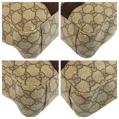 Gucci Beige Brown GG Supreme Canvas Tote