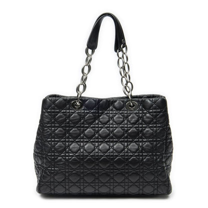 Dior Soft Shopping Tote Black Cannage Lambskin Leather