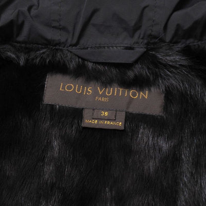 Louis Vuitton Vest 38 Weasel Long Gilet Hooded Zip Up Fur Hoodie