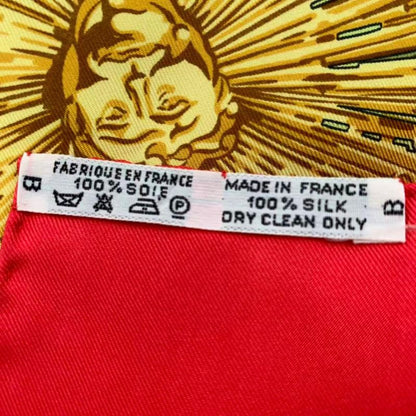 Hermes Scarf Silk Carre 90 Sanssoucy Palace Red