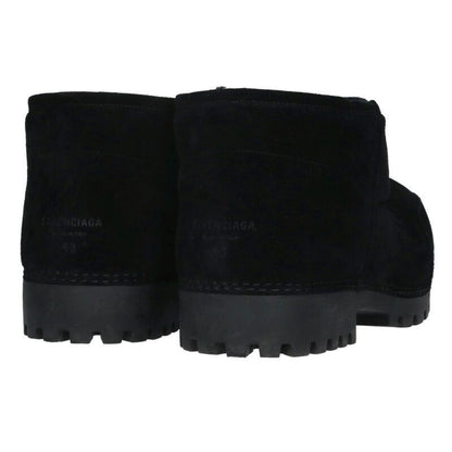 Balenciaga Alaska Fur Suede Short Boots 43