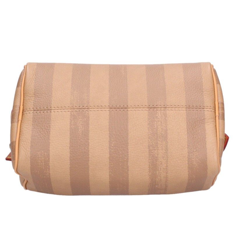 Louis Vuitton Speedy P9 Bandouliere 20 Logo Stripe Leather 2-Way Handbag Beige Tone