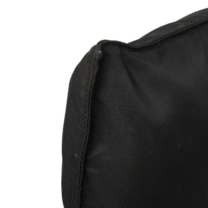 Prada Black Nylon Leather Shoulder Bag