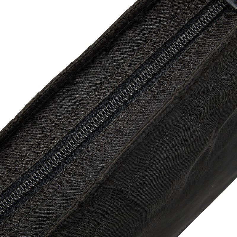 Prada Black Nylon Leather Shoulder Bag
