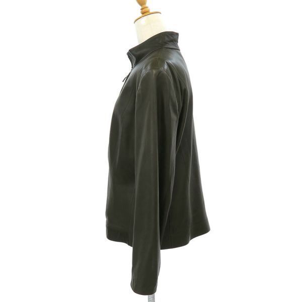 Loewe Leather Jacket Khaki 48