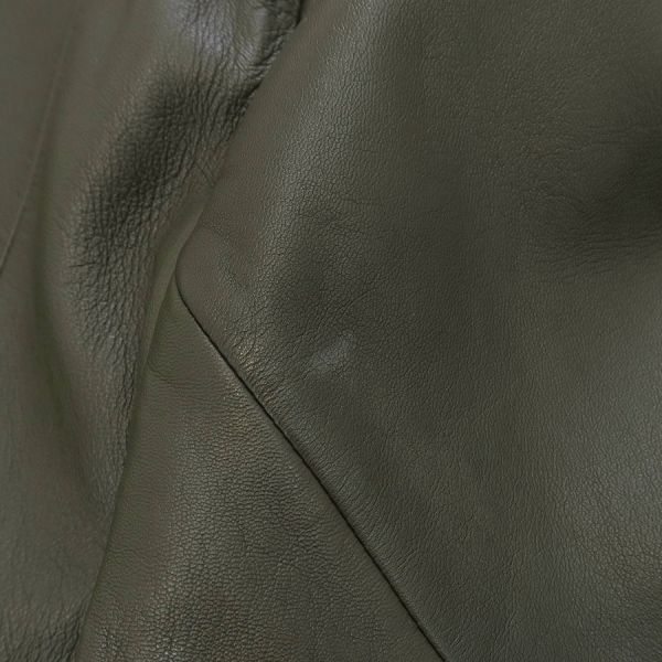 Loewe Leather Jacket Khaki 48