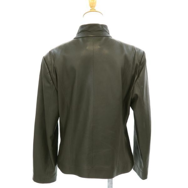 Loewe Leather Jacket Khaki 48