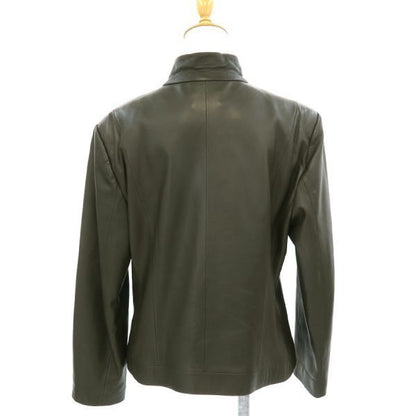 Loewe Leather Jacket Khaki 48