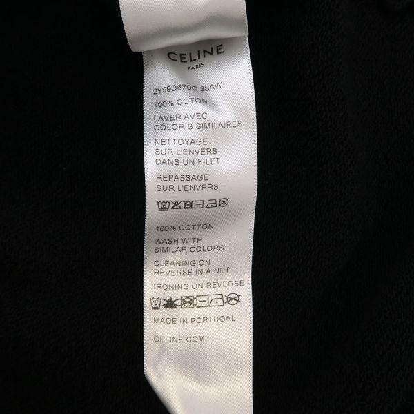 Celine Hoodie Cotton Black