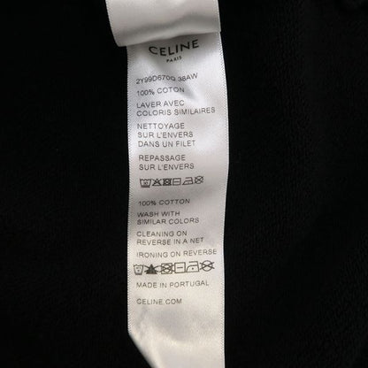 Celine Hoodie Cotton Black