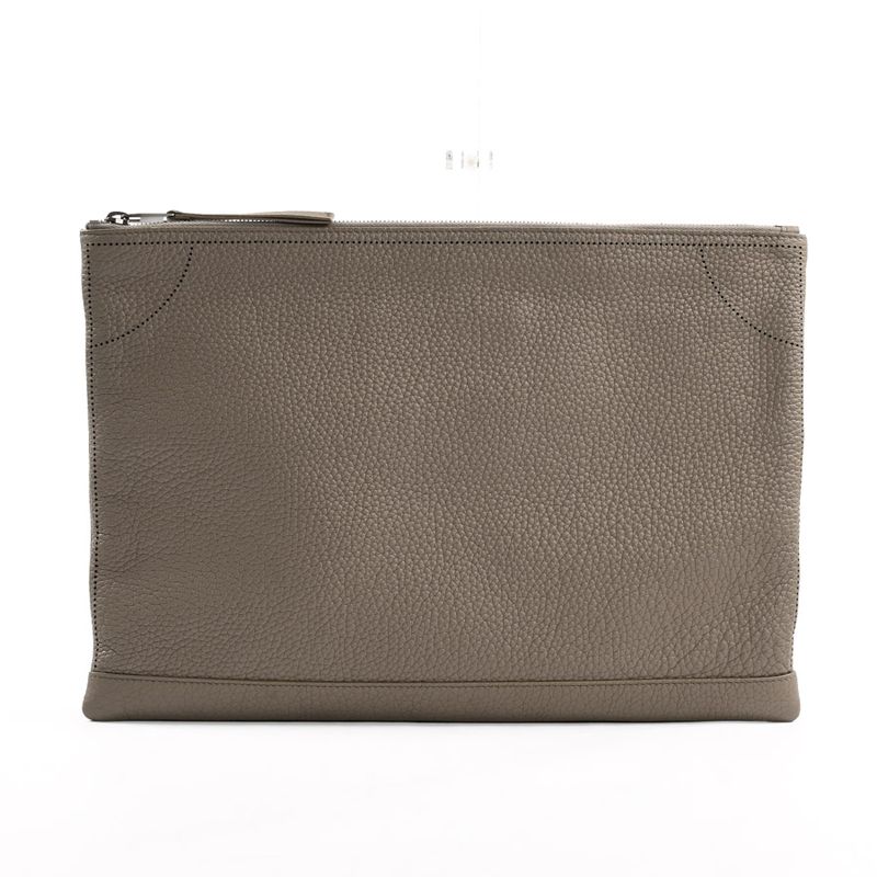 Balenciaga Clutch Leather Greige