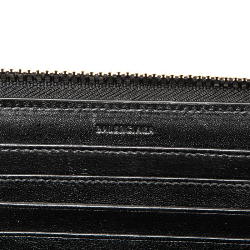 Balenciaga Leash Clutch Black Leather