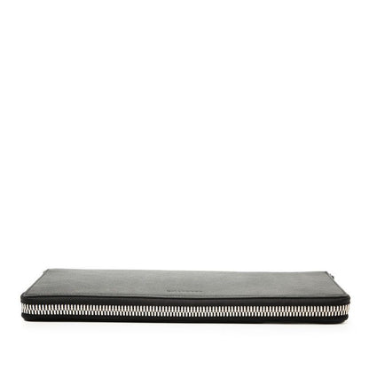 Balenciaga Leash Clutch Black Leather
