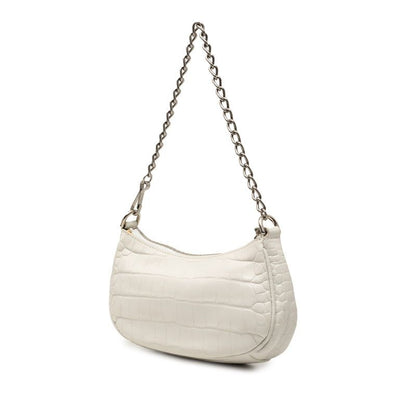 Balenciaga l Mini XS Chain Shoulder Bag 2-Way White Leather