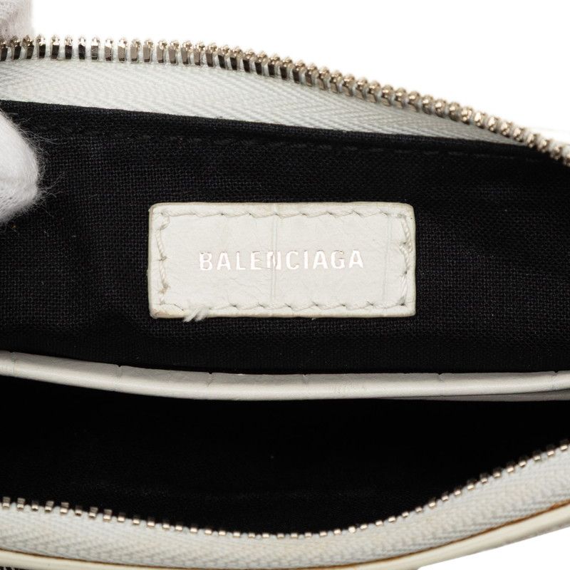 Balenciaga l Mini XS Chain Shoulder Bag 2-Way White Leather