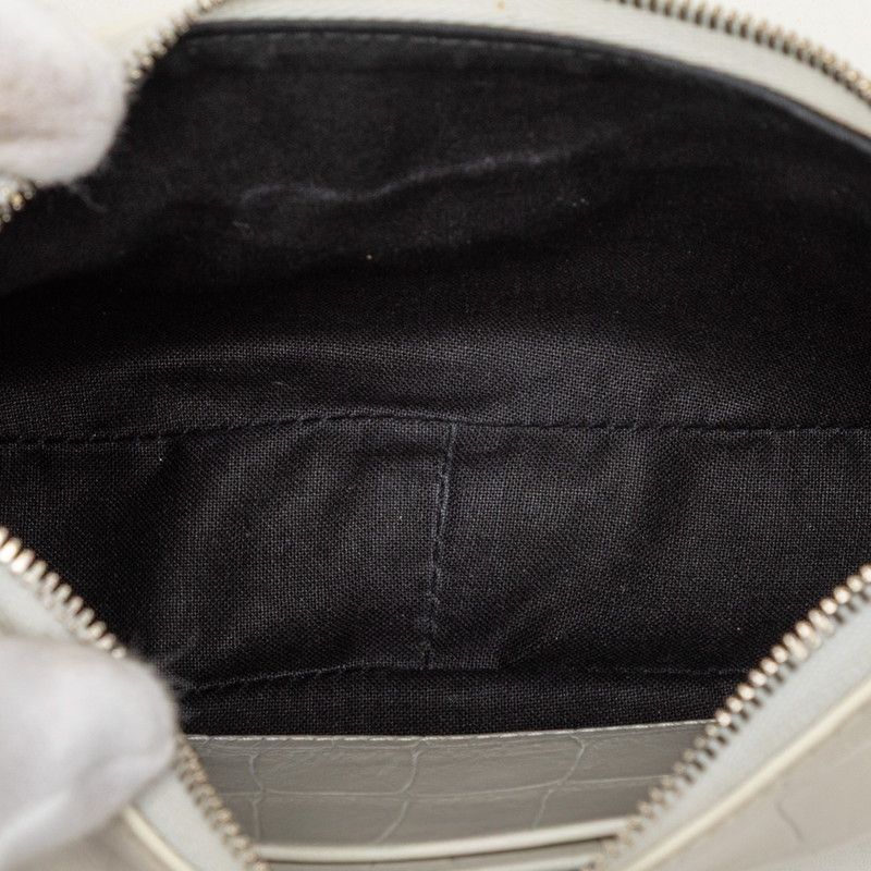Balenciaga l Mini XS Chain Shoulder Bag 2-Way White Leather