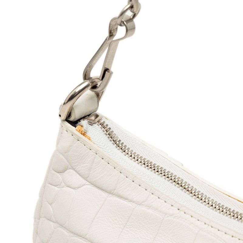Balenciaga l Mini XS Chain Shoulder Bag 2-Way White Leather