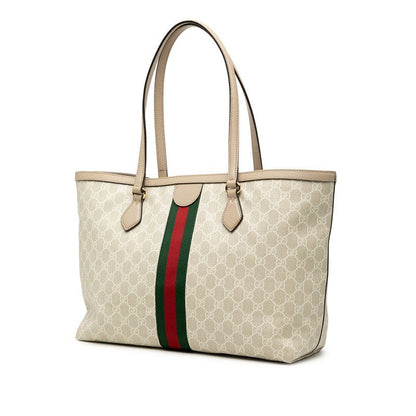 Gucci Ophidia GG Supreme Beige Multicolor Leather Tote