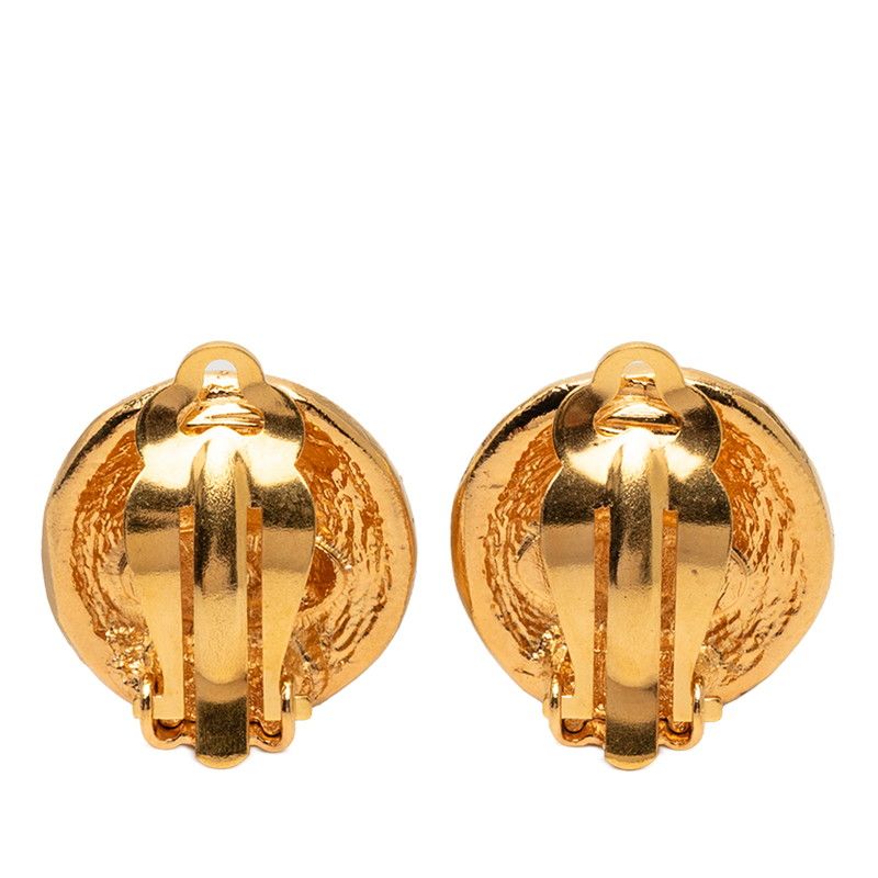 Chanel CC Logo Rue Cambon Paris Gold Plated Ring