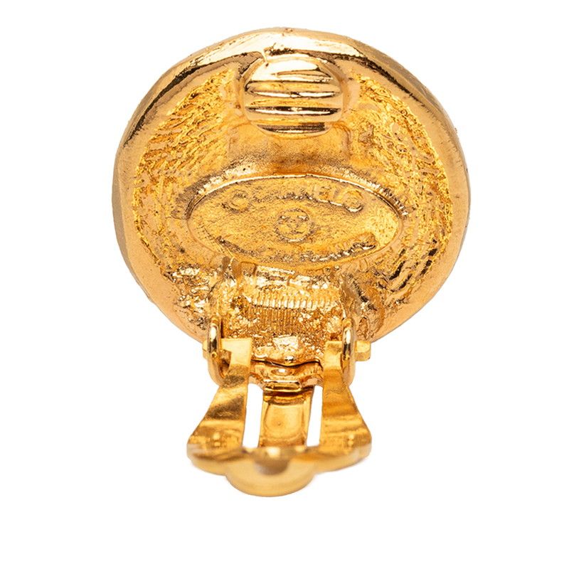 Chanel CC Logo Rue Cambon Paris Gold Plated Ring