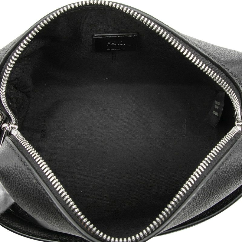 Fendi Louis Small 2-Way Shoulder Bag Black Grain Calf Leather