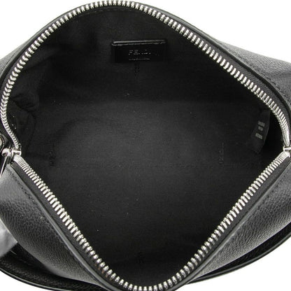 Fendi Louis Small 2-Way Shoulder Bag Black Grain Calf Leather