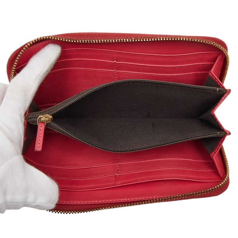 Fendi Zip Around Wallet Pink Leather