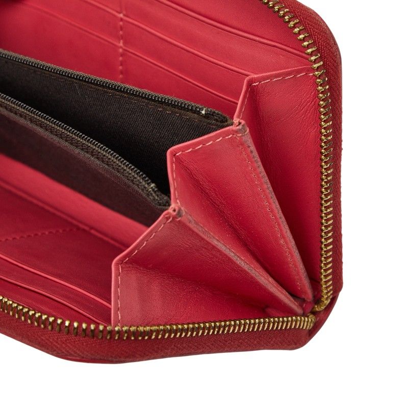 Fendi Zip Around Wallet Pink Leather