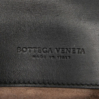 Bottega Veneta Intrecciato Crossbody Shoulder Bag Black Leather