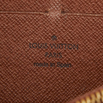 Louis Vuitton Monogram Zippy Wallet Zip Around Brown