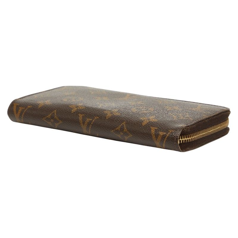 Louis Vuitton Monogram Zippy Wallet Zip Around Brown