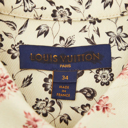Louis Vuitton Flower Denim Jacket 34 Multicolor Cotton