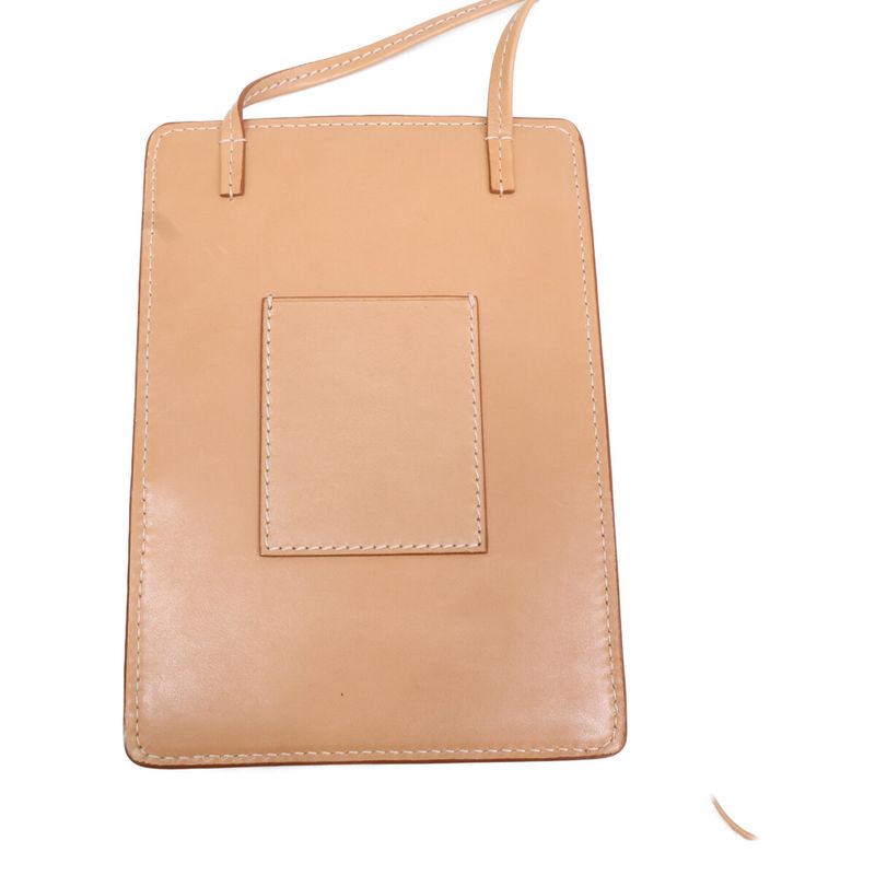 Saint Laurent Paris Leather Pouch Cross ) Cream