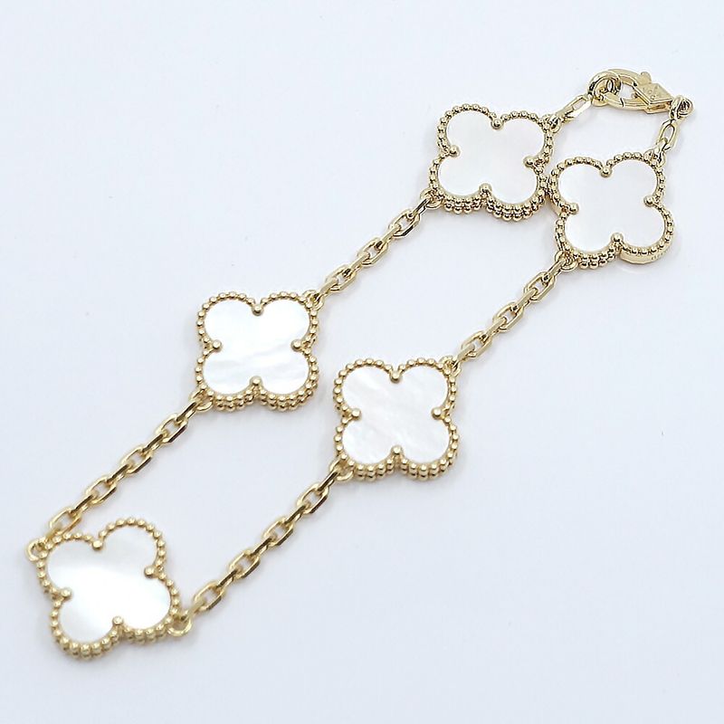 Van Cleef & Arpels Bracelet Vintage Alhambra Mop 5 Motifs
