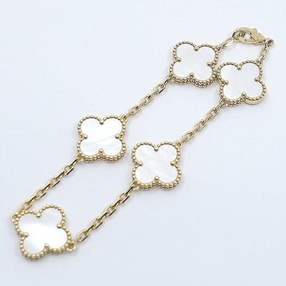 Van Cleef & Arpels Bracelet Vintage Alhambra Mop 5 Motifs