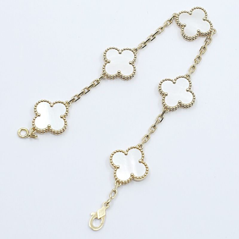 Van Cleef & Arpels Bracelet Vintage Alhambra Mop 5 Motifs