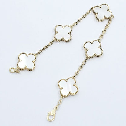 Van Cleef & Arpels Bracelet Vintage Alhambra Mop 5 Motifs