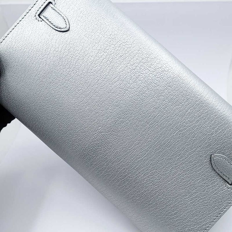 Hermes Wallet Kelly Long to Go Chevre Argen