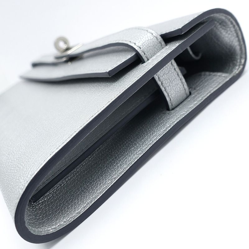 Hermes Wallet Kelly Long to Go Chevre Argen