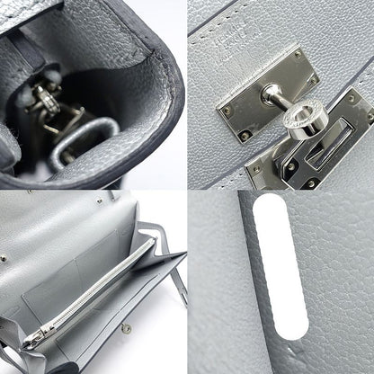 Hermes Wallet Kelly Long to Go Chevre Argen