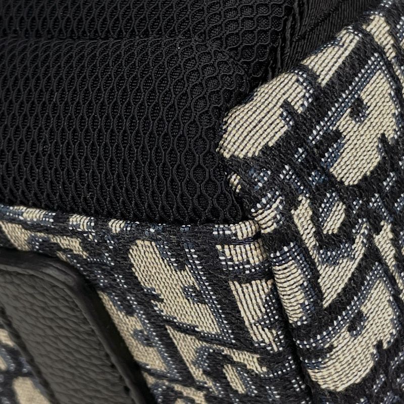 Dior Trotter Pattern Backpack Canvas Blue - Black