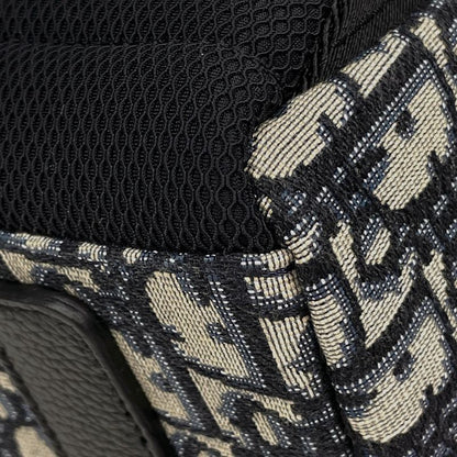 Dior Trotter Pattern Backpack Canvas Blue - Black