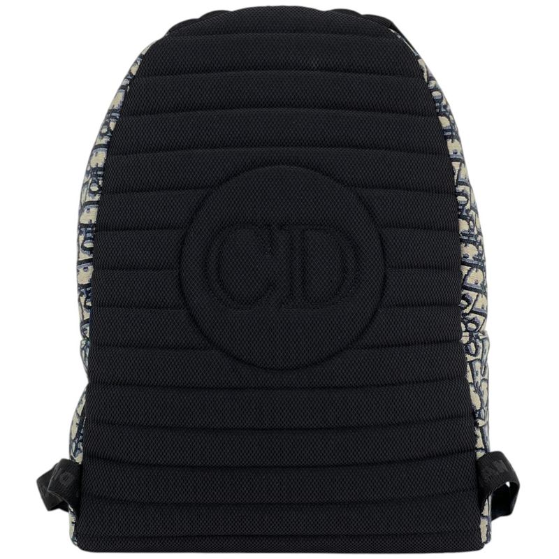 Dior Trotter Pattern Backpack Canvas Blue - Black