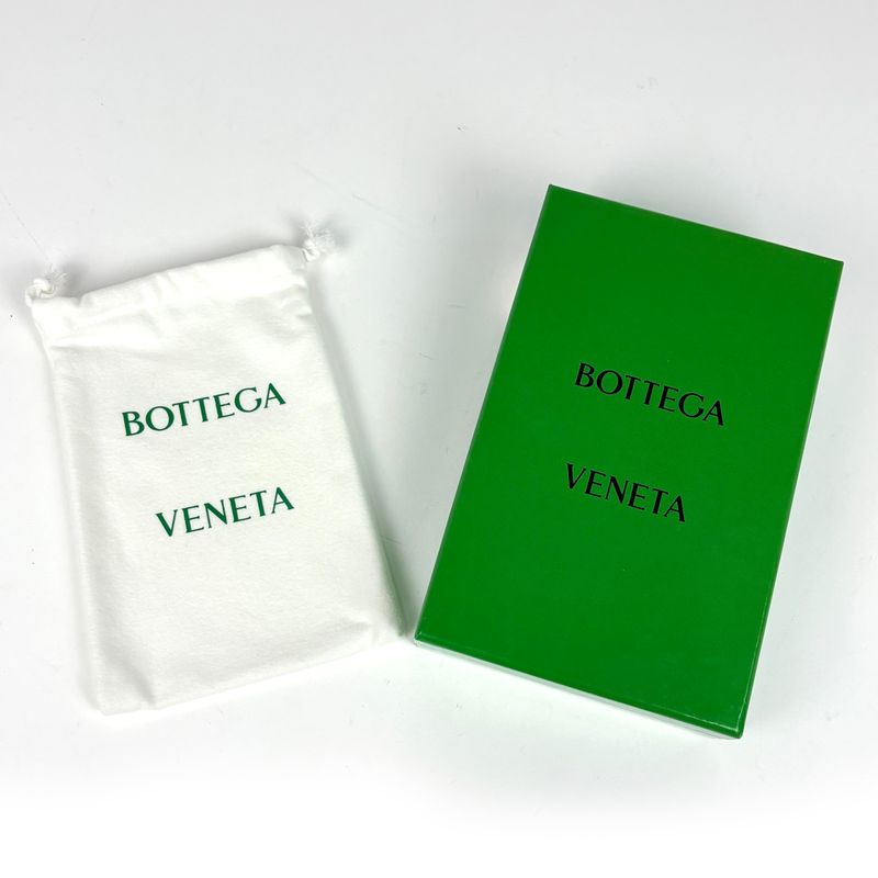 Bottega Veneta Intrecciato Wallet Zip Around Bifold Leather Green