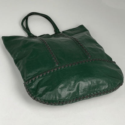 Bottega Veneta Intrecciato Tote Leather Green